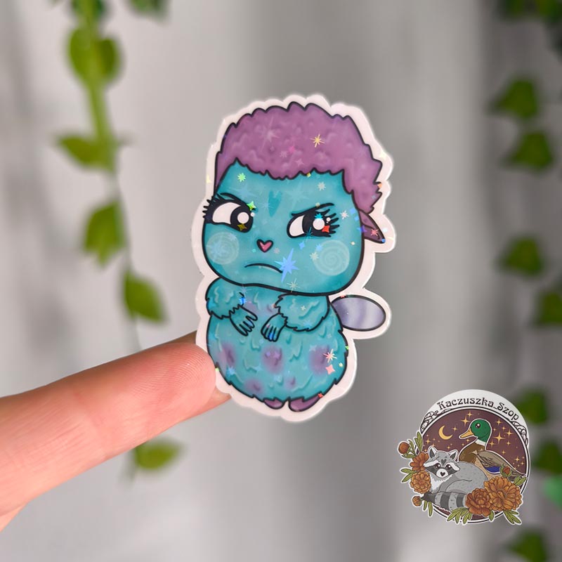 Side eye - Sticker [holo stars]