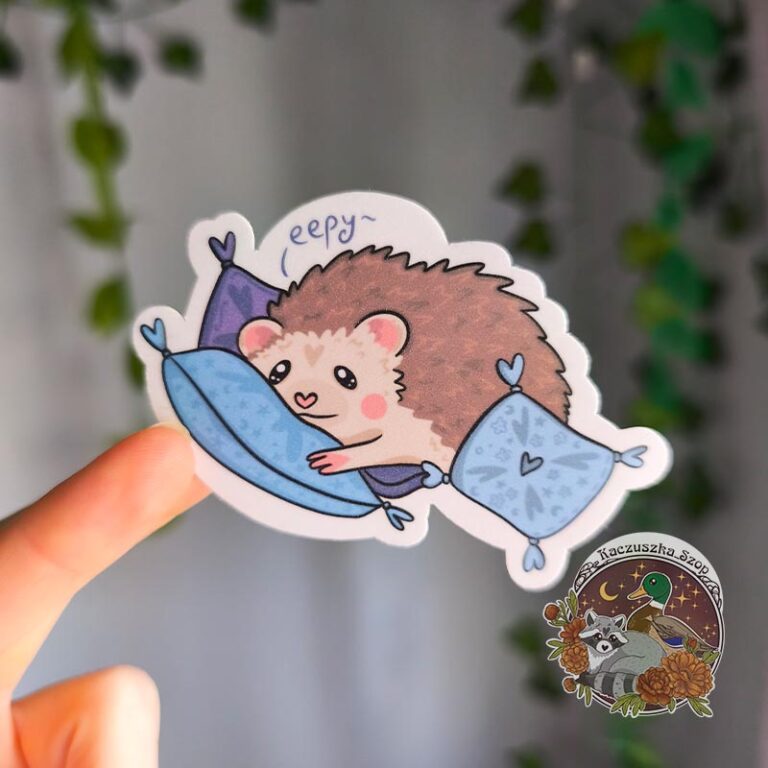 Eepy jeż - Sticker [glitter]