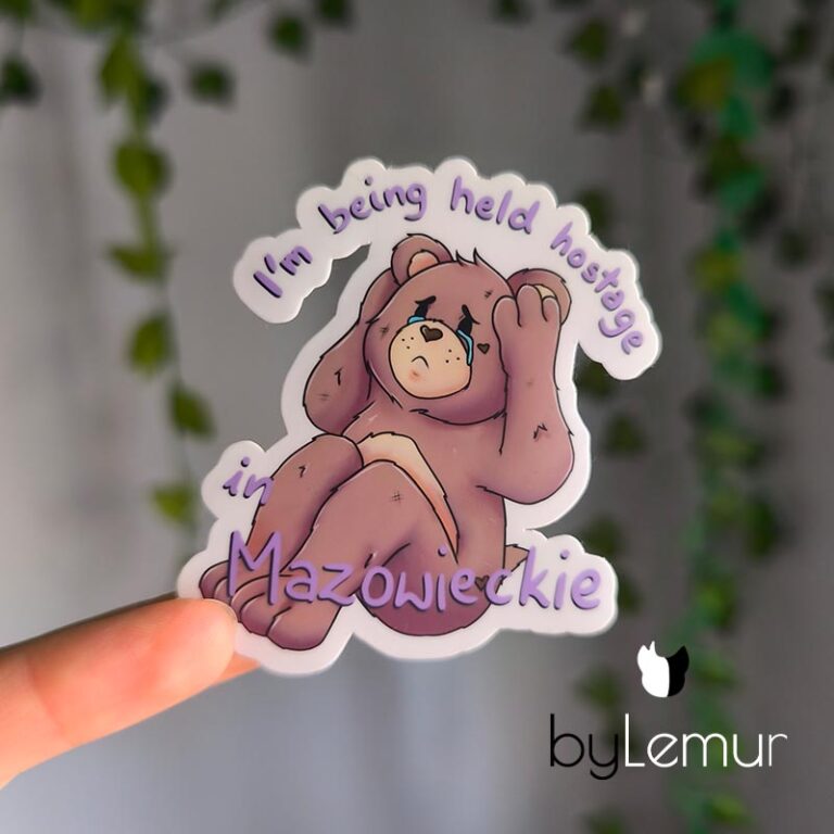 Held hostage in Mazowieckie - Sticker [matte]