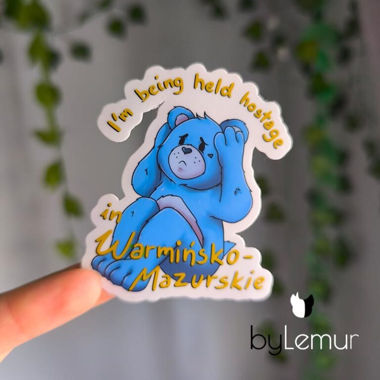 Held hostage in Warmińsko-Mazurskie - Sticker [matte]